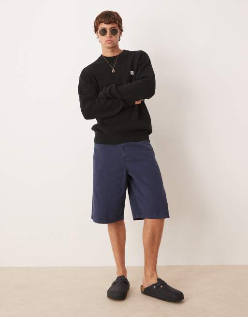 Calvin Klein Jeans - Gebreide trui met wafelstructuur in zwart, 3 van 4