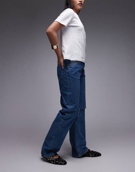 Calvin Klein Jeans – Gerade geschnittene Jeans im 90er-Stil in mittlerer Waschung, 3 von 5