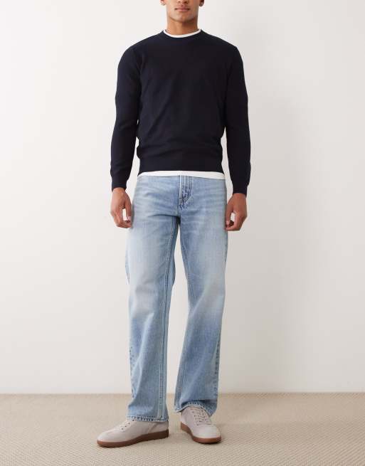 Calvin Klein Jeans – Gerade geschnittene Jeans im Stil der 90er in hellblauer Waschung, 3 von 5