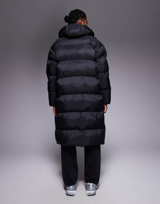 Calvin Klein Jeans – Gesteppte Longline-Pufferjacke in Schwarz, 3 von 5
