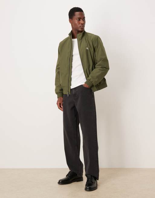 Calvin Klein Jeans - Giacca harrington imbottita in tessuto ripstop kaki, 2 di 5