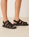 [Calvin Klein Jeans] Calvin Klein Jeans gladiator style sandals in black 38 Ck black