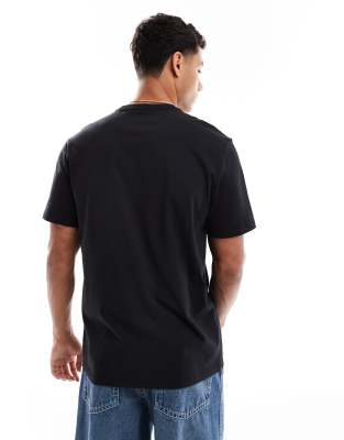 Calvin Klein Jeans Est.1978 Glitched Logo T-shirt In Black
