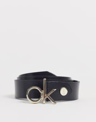 calvin klein belt gold