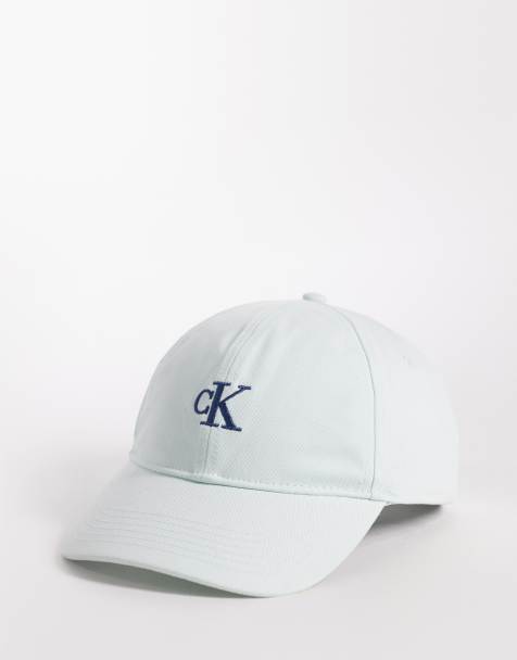 Calvin Klein Jeans - Gorra de béisbol azul con bordado de logo de monograma - view 1