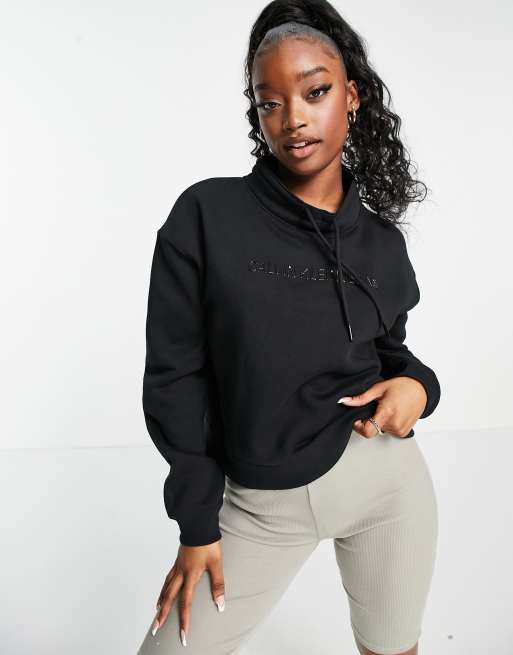 Calvin klein high neck cheap sweatshirt