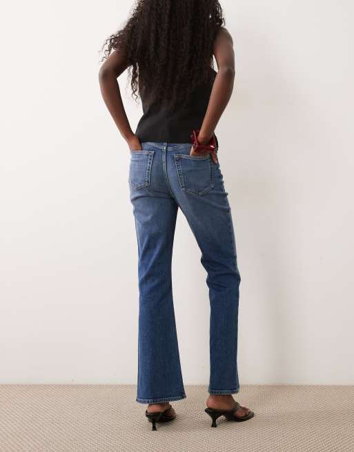 Calvin Klein Jeans high rise bootcut jeans in mid wash blue, 3 of 5