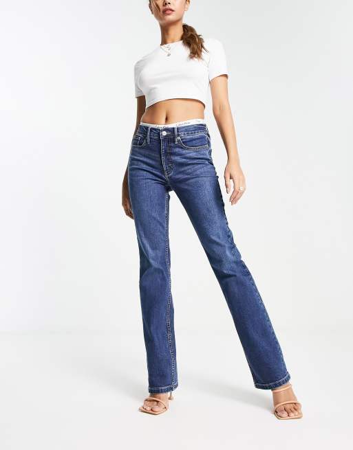 calvin klein women's boot cut jeans