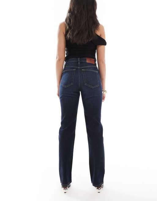 Calvin Klein Jeans high rise straight jeans in indigo, 2 of 5