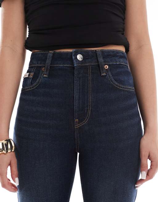 Calvin Klein Jeans high rise straight jeans in indigo, 5 of 5