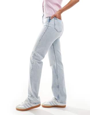 Calvin Klein Jeans Est.1978 High Rise Straight Jeans In Blue