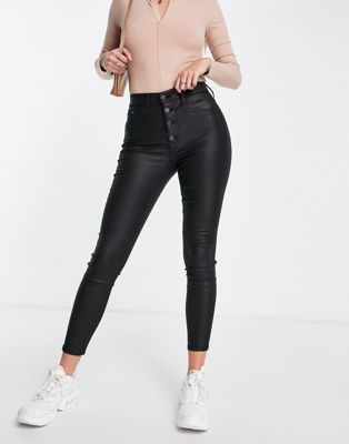 Calvin Klein Jeans high rise super skinny jean in black