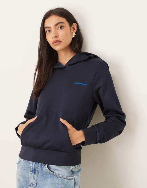 Calvin Klein Jeans high shine track jacket in navy