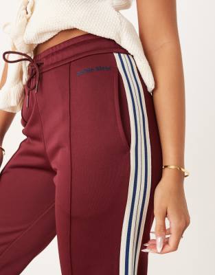 Calvin Klein Jeans Est.1978 High Shine Track Pants In Red