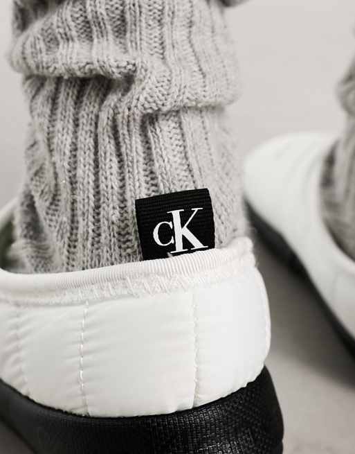 Calvin Klein Jeans home slippers in white