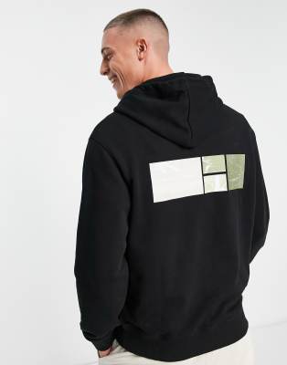 Calvin Klein Jeans hoodie in black with photographic print - ASOS Price Checker