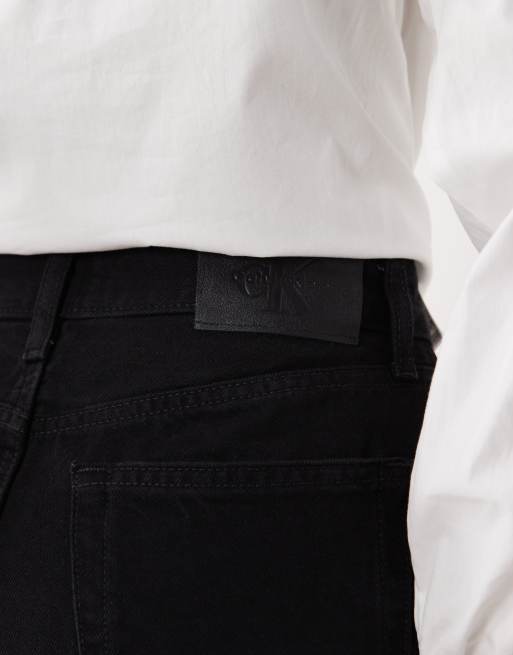 Calvin Klein Jeans - Hot pants in denim neri, 4 di 5