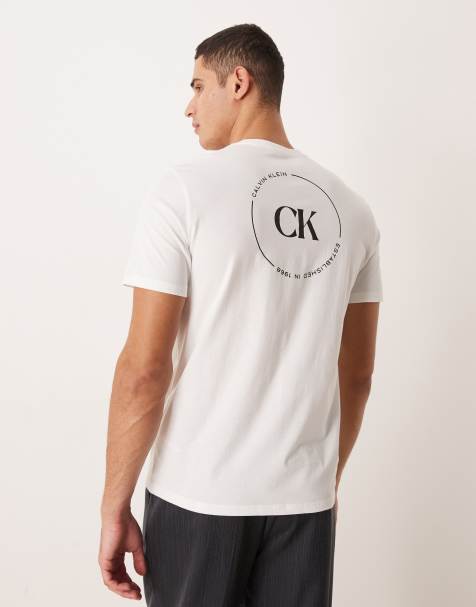 Calvin Klein Jeans - Hvid T-shirt med grafisk print - view 1