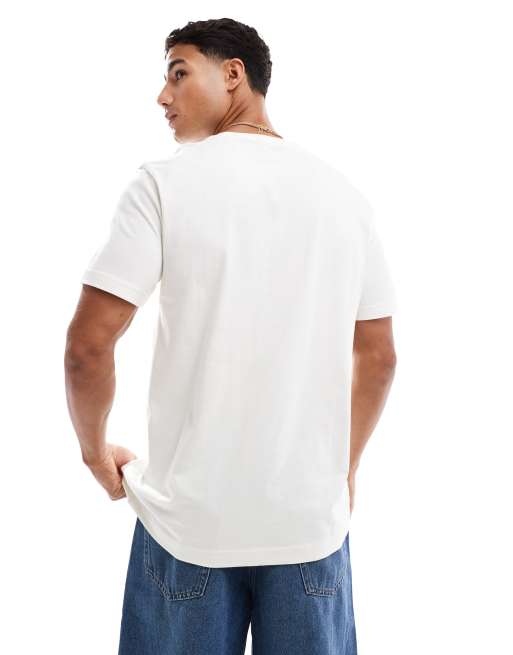 Calvin Klein Jeans - Hvid T-shirt med stort mærke, 4 af 4