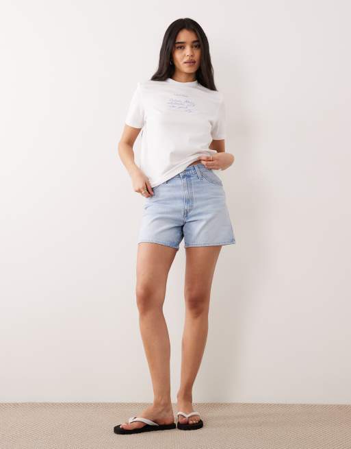 Calvin Klein Jeans - Hvid T-shirt med tekstlogo i Slim Fit, 4 af 4
