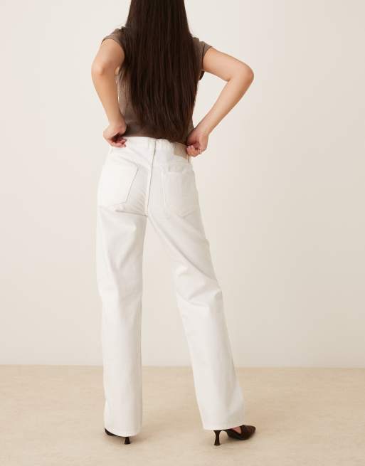 Calvin Klein Jeans - Hvide jeans med lige ben i 90'er-stil, 2 af 5