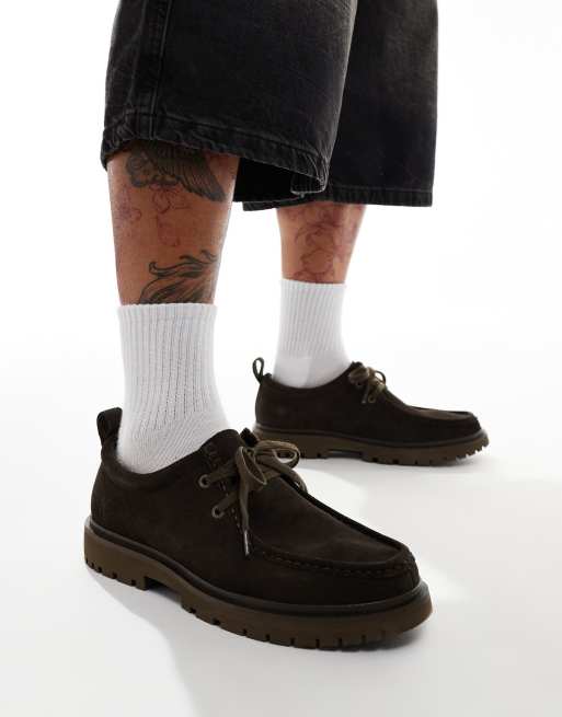 Calvin Klein Jeans – Hybrid Apron – Wildlederschuhe in Braun