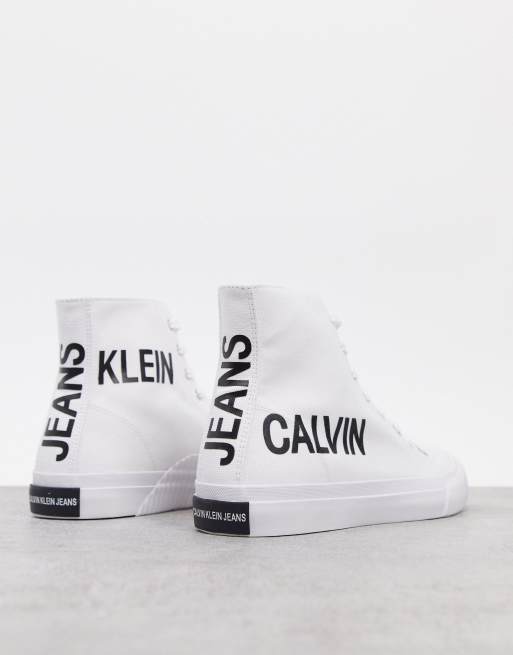 Calvin Klein Jeans Iacopo canvas high top sneakers ASOS