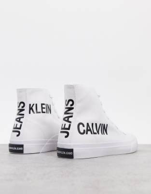 calvin klein men's high top sneakers