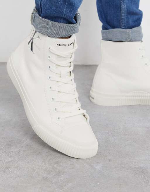 Calvin klein white high tops sale