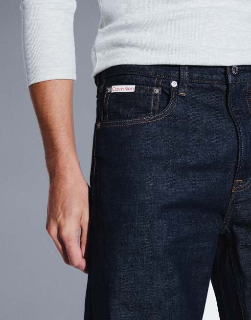 Calvin Klein Jeans - Indigoblå højtaljede jeans i 90'er-stil med lige ben, 2 af 5