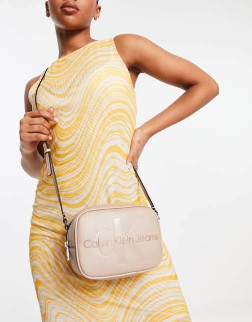 Calvin Klein women crossbody bags stoney beige: Handbags