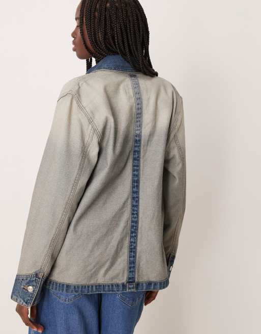 Calvin Klein Jeans – Inside Out Chore – Stentvättad jacka med avigsidan ut, 3 av 4