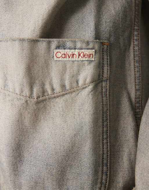 Calvin Klein Jeans – Inside Out Chore – Stentvättad jacka med avigsidan ut, 4 av 4