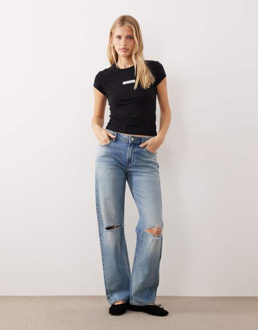 Calvin Klein Jeans – Institutional – Czarny przylegający T-shirt, 2 z 4