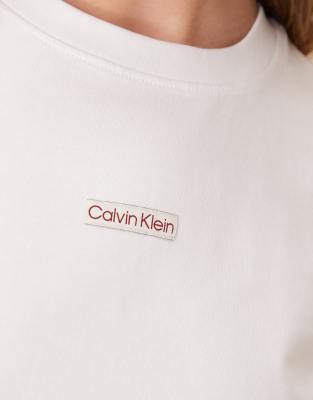 Calvin Klein Jeans Est.1978 Institutional Graphic Baby Tee In White