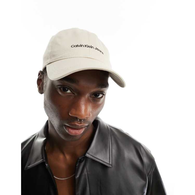 Taupe leather hot sale cap