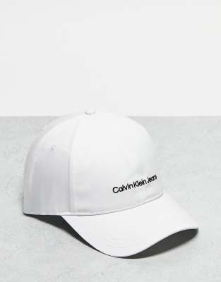 Calvin Klein Jeans Calvin Klein Jeans institutional logo cap in white