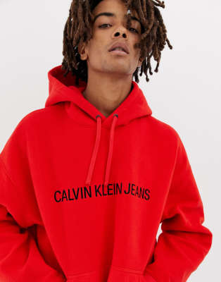 calvin klein fleece sweatshirt