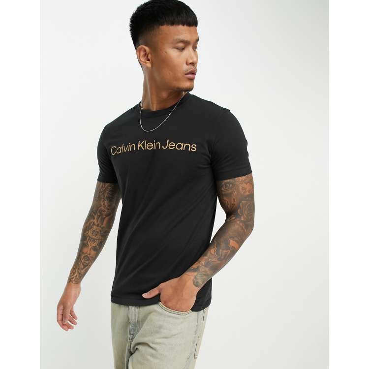 Calvin klein 2025 jeans black shirt