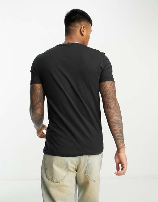 Calvin Klein Jeans Iconic Monogram Slim T-Shirt In Black pour hommes