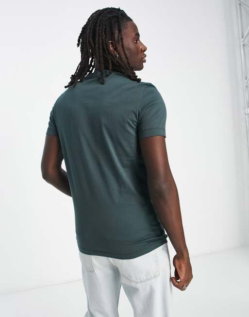 Calvin Klein Jeans in t-shirt ASOS slim | logo institutional green dark fit