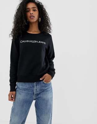 calvin klein institutional logo sweatshirt