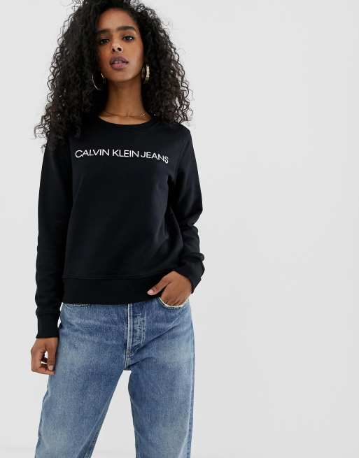 Calvin klein jeans store institutional logo sweatshirt