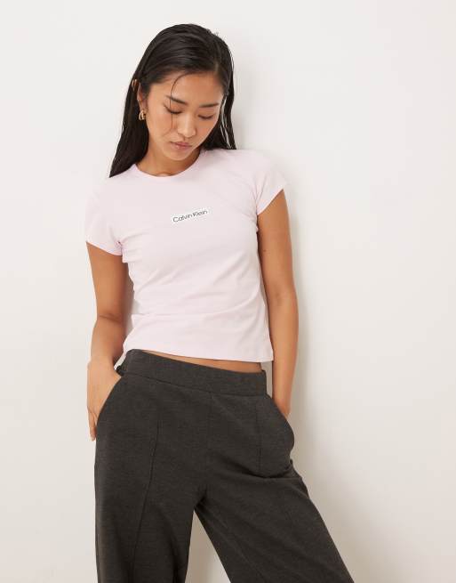 Calvin Klein Jeans - Institutional - Lyserød baby-T-shirt, 4 af 4