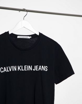 calvin klein slim fit black t shirt