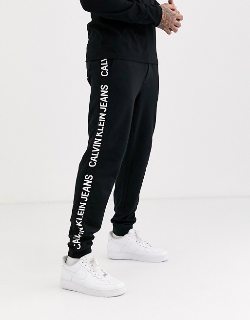 Calvin Klein Jeans institutional side logo track pants
