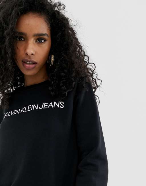 Calvin Klein Jeans – Institutional – Sweatshirt mit Logo, 3 von 4