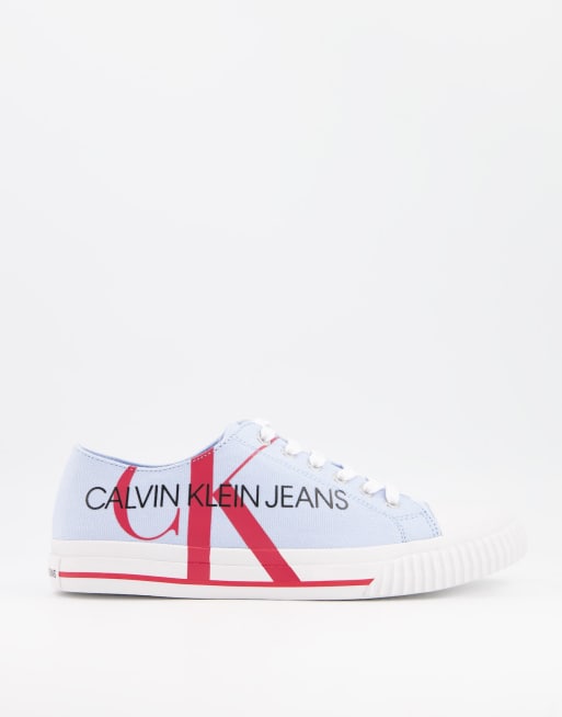 Calvin Klein Jeans ivano plimsolls in blue ASOS