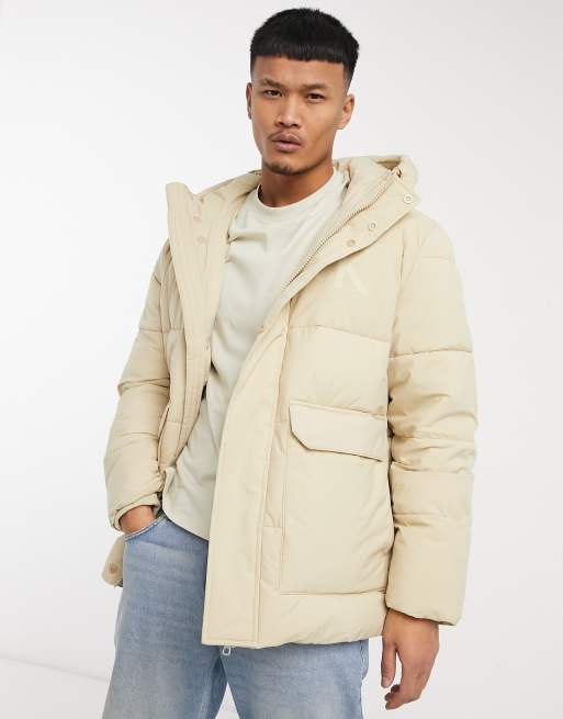 Calvin klein cream store coat