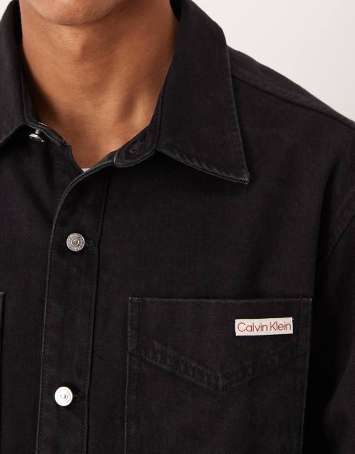 Calvin Klein Jeans – Jackson – Czarna jeansowa koszula wierzchnia, 5 z 5